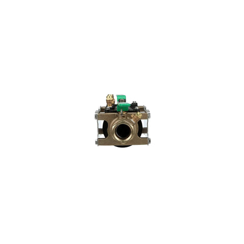 Heavy Duty 1-1/2 Inch 350XL Double Check Backflow Preventer front view showing bronze body and top mounted test cocks