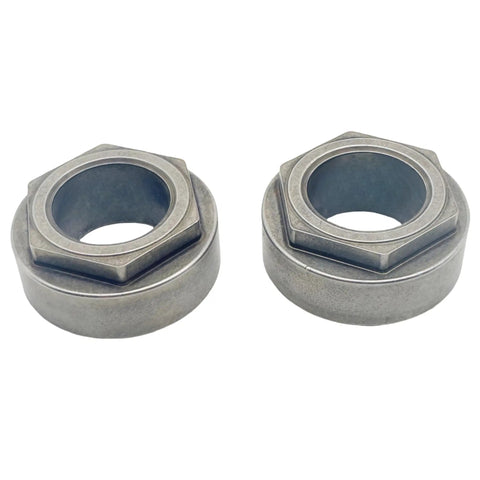 Hexagon Steering Bushing Replacement For Cub Cadet MTD Troy-Bilt Yard Machines Yard Mowers, Alloy, Half Inch Thick And One Eighth Inch Diameter, Beefed-Up Durable Two Pack, Direct OEM Fit For 741-04237B And 941-04237B, Fits GT-1054, LGT-1050, LTX-1040, alloy steering bushings
