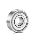 608z Sealed Deep Groove Ball Bearings 8x22x7mm Miniature, close-up view of double shielded rubber seals and carbon steel construction.