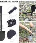 All In One Car Emergency Kit With 124 Pieces Roadside Safety Tools folding survival shovel with extendable handle