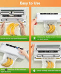 Step-by-step guide using Powerful 75KPa Vacuum Sealer For Dry And Wet Foods with bananas and vacuum bags
