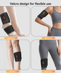 Velcro adjustable heating pad parts for ankle, elbow, calf, knee pain relief using cordless wrist hand heating pad massage for carpal tunnel relief with 3000mAh battery and vibration must have all day relief adjustable heat settings heat wrap for hand arthritis pain relief and wrist pain lifesaver gift for mom and dad.