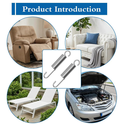 Heavy Duty Replacement Recliner Tension Springs For Couch Sofa Repair Parts displayed with recliners, seating, and garage.