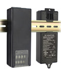 Four Channel 12V 5A DIN Rail CCTV Power Supply Adapter With LED Indicator Four Way Distribution Auto Sensing Over Voltage Under Voltage Protection Overload And Short Circuit Protection UL Listed on DIN rail