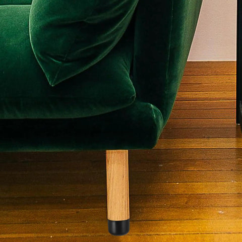 8 Pack Adjustable Sofa And Chair Legs Plastic And Zinc Alloy Build Simple Tool Free Install Anti Deform Durable Replacement Feet For Home And Office Black M8x26 Screws Included on wooden floor