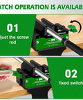 Adjustment process of the Professional Golf Club Regripping Kit With No Drill Vise Clamp And Quick Release Universal Fit 6 To 28 Millimeter Shafts Rubber Cushioned Jaws.