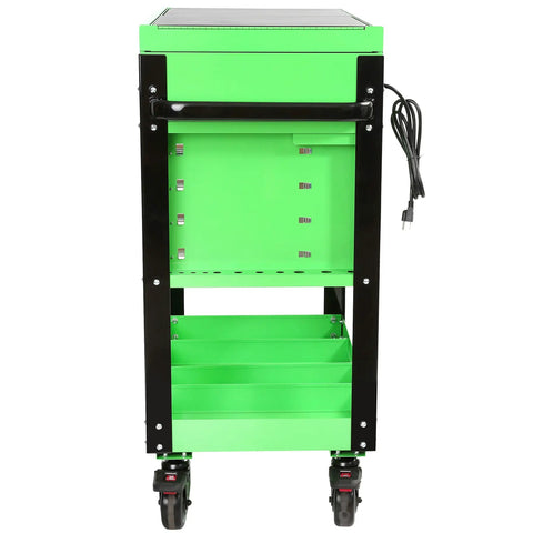 Heavy Duty Rolling Tool Cart With Deep Drawers And Secure Locking Cabinet Features An Integrated Power Strip And Rugged Steel Shop Design That Honestly Slays The Daily Grind And Keeps Your Mechanic Gear Fully Loaded Today