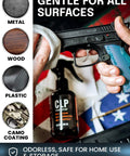 All In One Gun Cleaning Kit That Cleans Lubes And Protects All Moving Parts With A 6.8 Oz Sprayer, cloth cleaning a gun