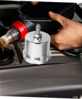 Drift Oil Tank for Racing Cars With Durable Brake Fluid Reservoir And Clutch Oil Tank Sleek Silver Design