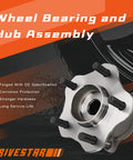 Two Pack Rear Wheel Hub Bearing Assembly For AWD Nissan Juke 2011 2014 And Rogue 2008 2013 Left And Right Sides Non ABS 5 Lug Replacement Bearings With Easy Install And Reliable Performance on display, showing wheel hub and studs.