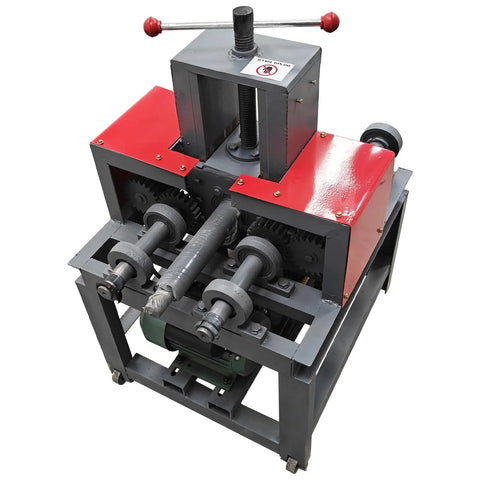 Heavy Duty 220V Single-Phase Electric Pipe Bender With Seven Die Sets For Round And Square Tubing, featuring metallic gears and sturdy frame.