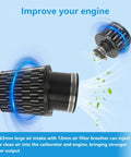 High Flow Air Filter Kit For Predator 212cc 196cc Mini Bike Go Kart 62mm Filter showing air intake and breather.