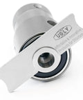 Close-up of Shoulder Referenced Brass Case Trimmer With No 15 Collet For 300 AAC Blackout Pro Grade Build, visible SKF ball bearing