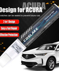 Majestic Black Pearl NH893P Touch Up Paint For Acura Cars Easy Scratch Repair Kit with Scratch Remover Pen and Micro Applicators