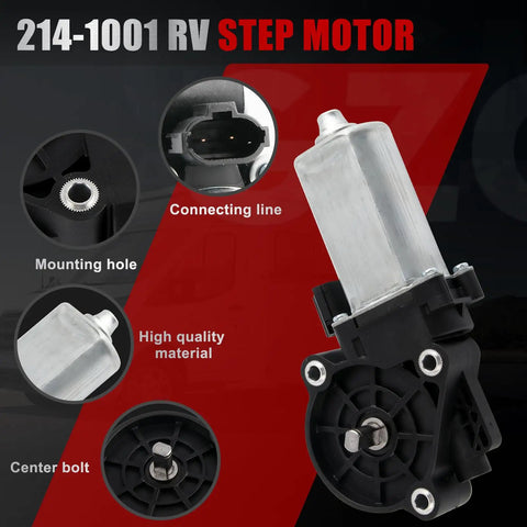 RV Entry Step Motor With Gear Box Linkage For Lippert Kwikee Electric Steps Series 22 Through 40 Easy Install Replacement Kit 2141001