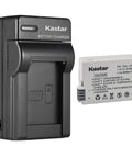 Battery And AC Wall Charger Replacement For Canon LP-E8 LPE8 And LC-E8E, shown with foldable plug and LP-E8 battery.