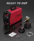 55A Plasma Cutter With Non Touch Pilot Arc And High Frequency Start, 120/240V Dual Voltage IGBT Inverter, accessories included