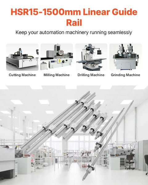 All-In-One Pro-Grade Linear Guide Rail Kit SBR20 300/600/1000 Mm With RM1605 350/650/1050 Mm C7 Ballscrews BK BF12 supports for CNC machines