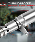 Close-up of VVT Solenoid Replacement For Exhaust Camshaft Position Actuator And Engine Variable Valve Timing, metal cylinder design.