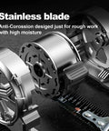 25 Foot Stainless Steel Tape Measure With Waterproof And Rustproof Build For Tough Construction Sites Retractable Hollow Shell Design For Quick Mud And Water Discharge Easy To Clean Dustproof Durability For Real Pros On The Job, stainless blade