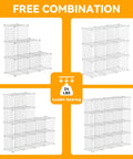 Wire Cube Storage Organizer Freely Configurable 20-Cube Grid Shelving System for Books Toys Clothes Plants and Pets with 24 lb per cube