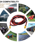 Male To Female RC Connector Extension Cable With 1 Meter Beefy 12 AWG Silicon Wire, applications shown for various equipment.