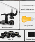 16Pcs Watch Press Tool Set With Back Case Closer For Closing Watch Covers Battery Replacement Tool Kit Watch Opener Remover