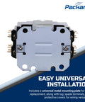 Hecka Reliable 2 Pole Contactor With 40 Amp Output And 24V Coil Handles 600V AC Jobs Smooth metal mounting plate and spade terminals.