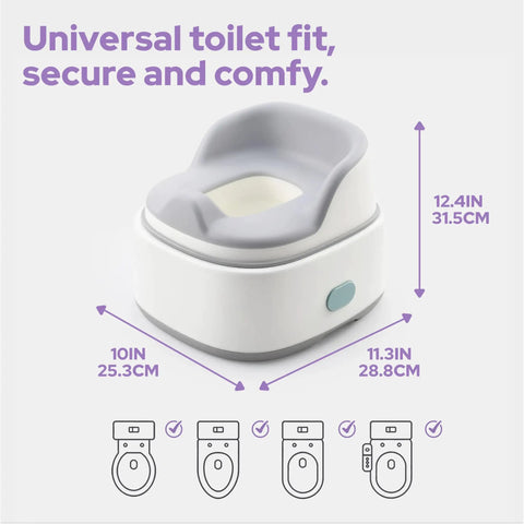 Easy Peasy 3 In 1 Toddler Potty Training Seat With Cushy Seamless TPE Lid Wide Splash Guard And Sturdy Step Stool For Stress Free Potty Training Adventures At Home Or On The Go