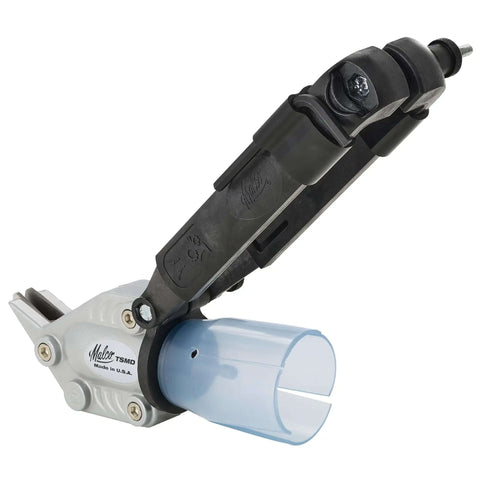 Double Cut TurboShear Attachment For Drills Delivers Clean Edges On Both Sides Of The Cut And Makes Quick Work Of Sheet Metal With Power Assisted Cutting 18 Gauge Capacity Easy Drill Attachment For Seam Cutting And 90 Degree Profiles side view