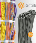Beefy 14 Inch Zip Ties Bulk Pack 1000 Count Heavy Duty Self Locking Cable Ties With 120 Pound Strength UV Resistant Nylon Gray Indoor Outdoor Use