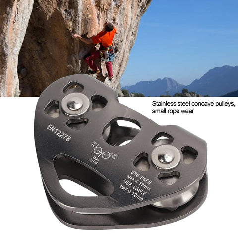 Double Pulley Zipline Kit For Backyard Adventure With Tandem Zipline Trolley Built Tough Heavy Duty Aluminum Pulley System