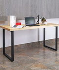 Damn Slick Matte Black Industrial Table Legs Built Tough With Solid Steel Frame for heavy duty coffee or dining desk setup