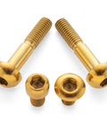 Gold Titanium Brake And Shift Lever Bolt Kit For SRAM Matchmaker Mountain Bike Ultra Lightweight Precision Machined Grade 5 Ti6Al4V Hardware