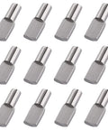 5mm Shelf Peg Pins Set 60 Pieces Spoon Shape Nickel Plated For Cabinets Wardrobes Bookcases And Shelves Fits 5mm Holes