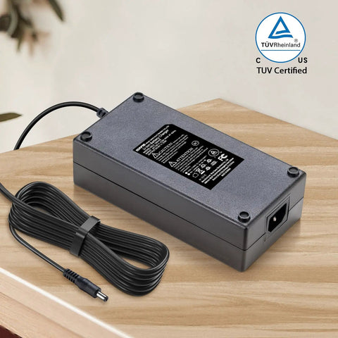 54.6V 2A eBike Battery Charger With 120V AC Input 5.5mm 2.1mm DC Plug Fast Safe Power Adapter For 48V Packs, Broad Compatibility With Most 48V E Bikes, Durable, Overvoltage and Overcurrent Protection, Ready For Daily Ride
