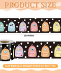 65 Ft Long Backpack Bulletin Board Border Adorbs With Polka Dot Pastel Confetti Design For Classroom Office And School Decor
