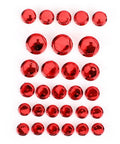 Red ABS Hex Socket Screw Cover Kit For Motorcycle Fairings And Frames, 30 Piece Assorted Set In M8 M10 M14 Sizes, High Gloss Finish, Rust Resistant Bolt Nut Caps To Spruce Up Your Ride., red hex covers set