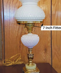 Green Over White Opal Cased Glass 7 Inch Fitter Student Style Lamp Shade For Vintage Lamps Soft Opal Glow Durable Glass Shade