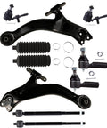ASTOU front suspension kit with lower control arms, ball joints, inner and outer tie rod ends and boots