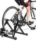 Indoor Bike Trainer With Six Magnetic Resistance Levels For Home Gym Training Setup Fits 26 To 29 Inch Wheel Size