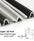 Easy Cut No Nonsense Foam Weather Stripping Seal For Doors And Windows 26 Feet Long Card Slot Kerf Installation