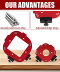 Two Pack Aluminum Router Corner Radius Template Set R10 To R50 CNC Machined Pro Grade Arc Guide For Woodworking, durable aluminum