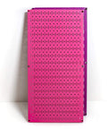 Dope Pink Metal Pegboard Wall Panels Pack, Two 32 Inch Tall By 16 Inch Wide Pegboard Boards For Garage Or Kid Room