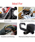 2 In 1 Heat Shrink Braided Sleeving Fabric Tubing for Irregular Shape Hoses and Cables used in various applications.
