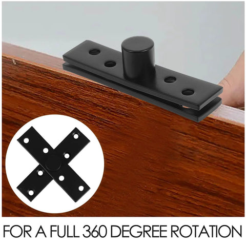 Invisible 360 Degree Hidden Door Pivot Hinge For Wooden Doors And Cabinets Stainless Steel Center Pivot Hardware close-up