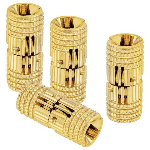 Hidden Brass Hinges 8 Pack 10mm Concealed Hinges with 180 Degree Opening for Jewelry Box Projects