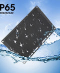 6V 10W Monocrystalline Solar Panel Charger With 1700mAh Output Portable USB Power Bank IP65 Weatherproof design