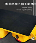 Heavy Duty 180 Degree Turning Cargo Trolley Skate Featuring PU And Steel Rollers For No Sweat Heavy Gear Hauling and slick rolling factory floor transport dolly with non-slip mat.