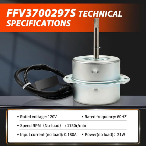 Bathroom Exhaust Fan Motor Replacement For FV08VQ3 FV11VQ3 FV11VH2 FV11VHL2 FVLP003 120V 1750 RPM With Two Pin Plug DIY